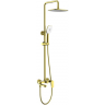 Душевая стойка со смесителем GAPPO G48-3 сатин золотой G2448-3