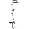 Душевая стойка со смесителем GAPPO Оружейная сталь G2496-19