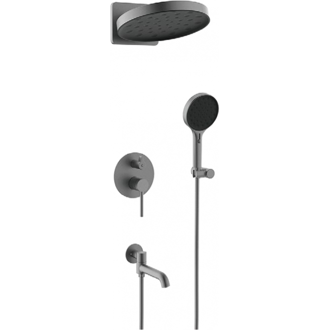 Душевой комплект GAPPO G06-9 оружейная сталь G7106-9