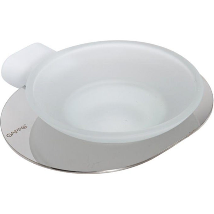 Мыльница GAPPO G309 белый/хром G30902-8
