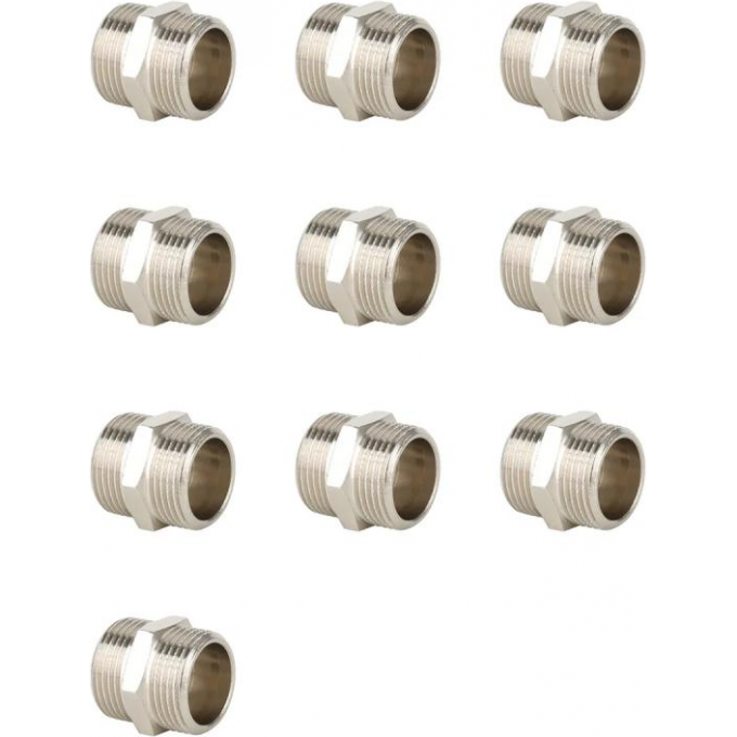 Ниппель НР-НР GAPPO 1/2" никелированный G2204.04