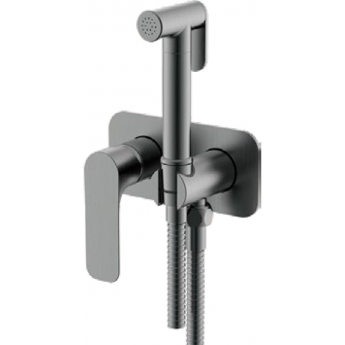 Смеситель с гигиеническим душем GAPPO G48-9 G7248-92 оружейная сталь